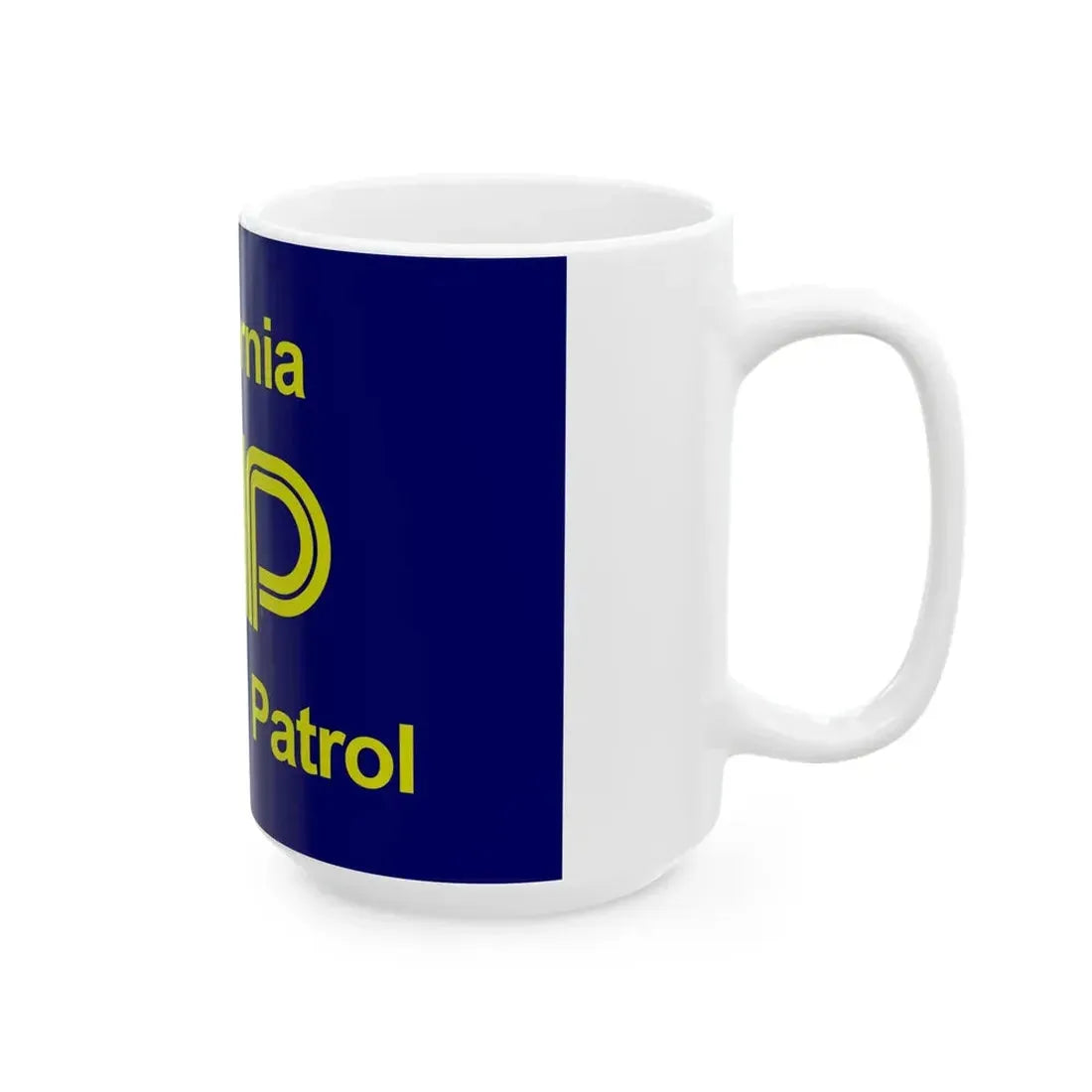 Flag of the California Highway Patrol (United States) White Coffee Mug - Go Mug Yourself