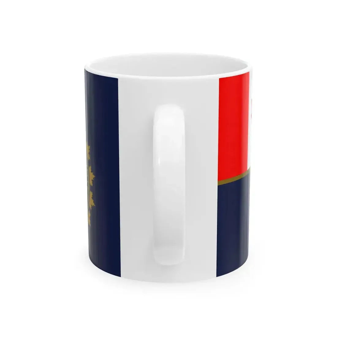 Flag of the Canada Border Services Agency (Canada) White Coffee Mug - Go Mug Yourself