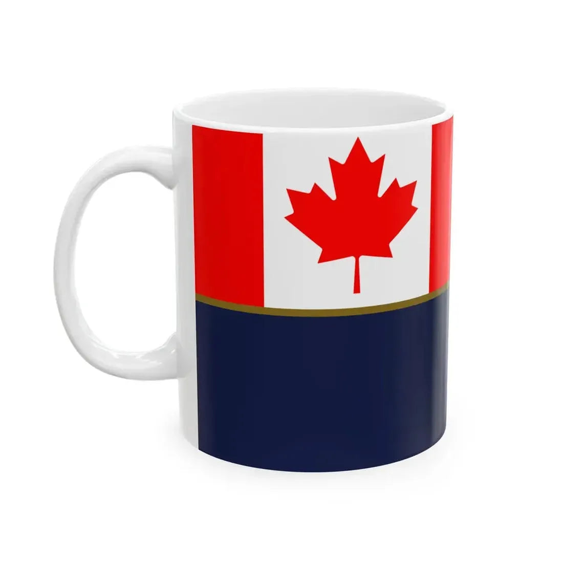 Flag of the Canada Border Services Agency (Canada) White Coffee Mug - Go Mug Yourself