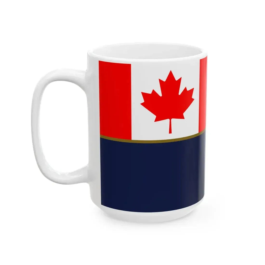 Flag of the Canada Border Services Agency (Canada) White Coffee Mug - Go Mug Yourself