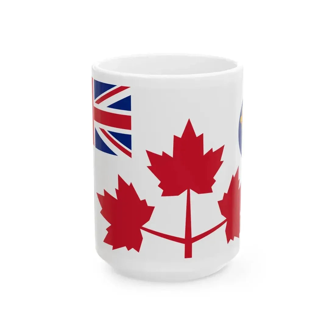 Flag of the Canadian Army 1939-1944 (Canada) White Coffee Mug 15oz - Go Mug Yourself