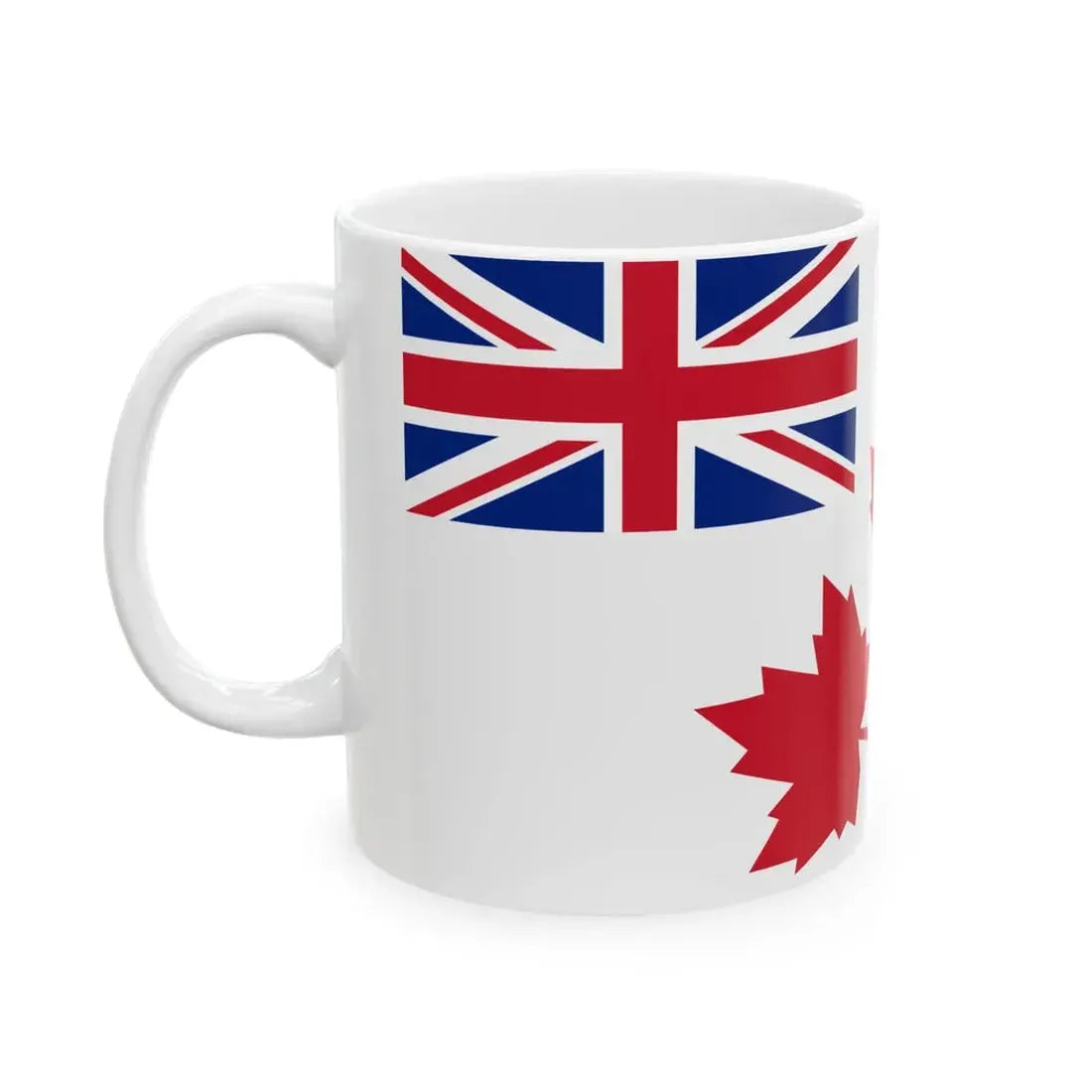 Flag of the Canadian Army 1939-1944 (Canada) White Coffee Mug - Go Mug Yourself