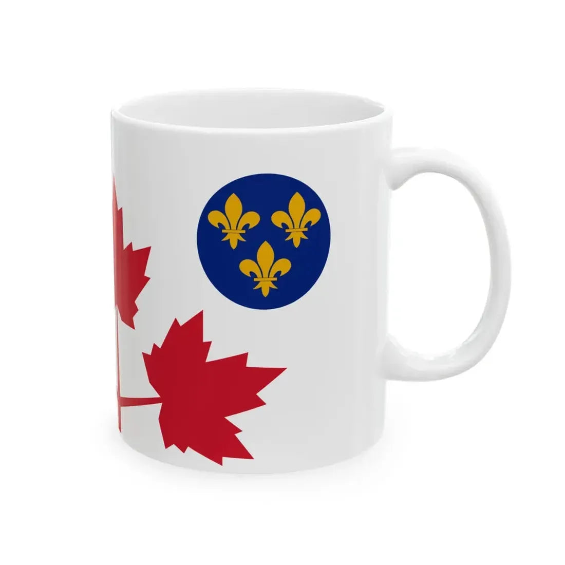 Flag of the Canadian Army 1939-1944 (Canada) White Coffee Mug - Go Mug Yourself