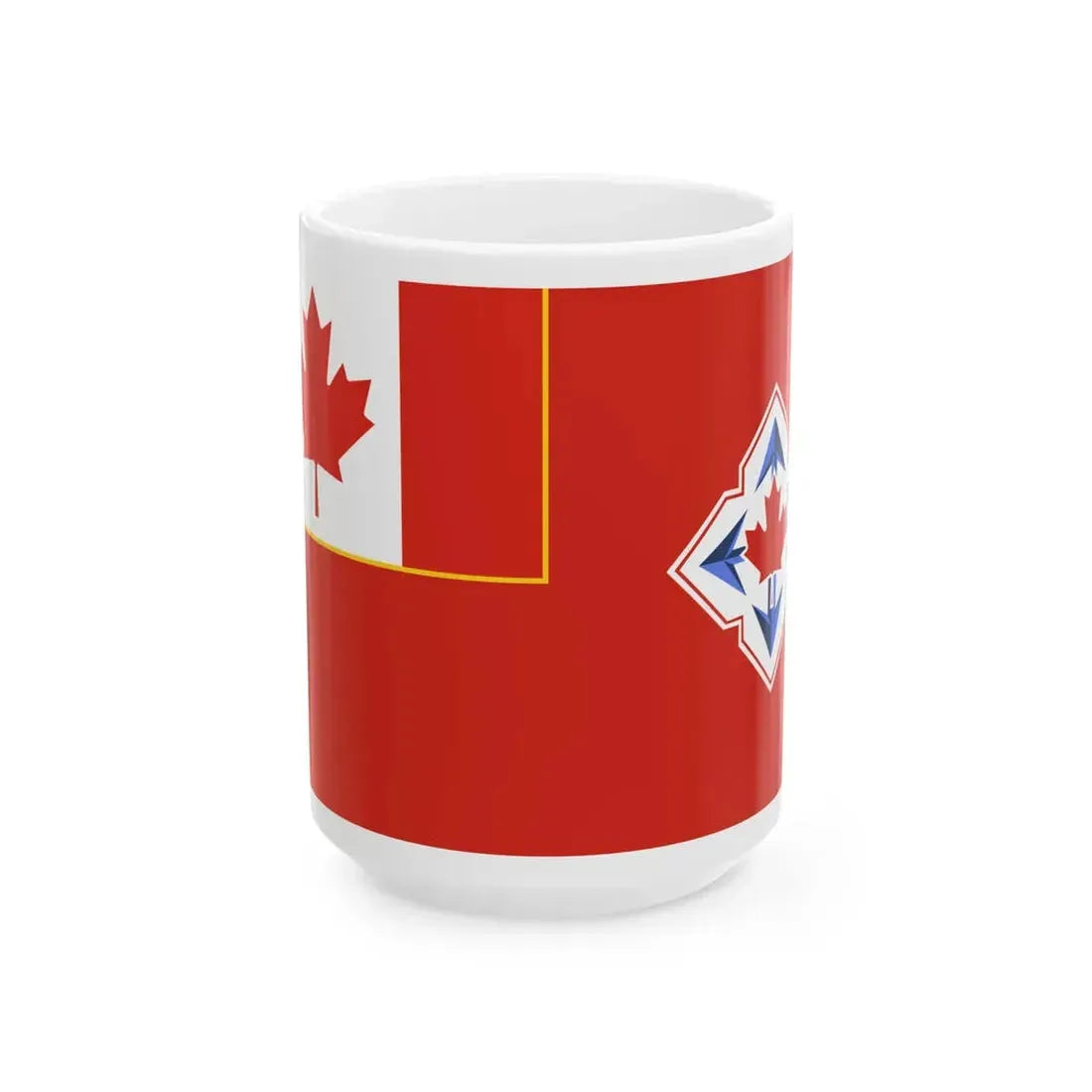Flag of the Canadian Army 1968-1998 (Canada) White Coffee Mug 15oz - Go Mug Yourself