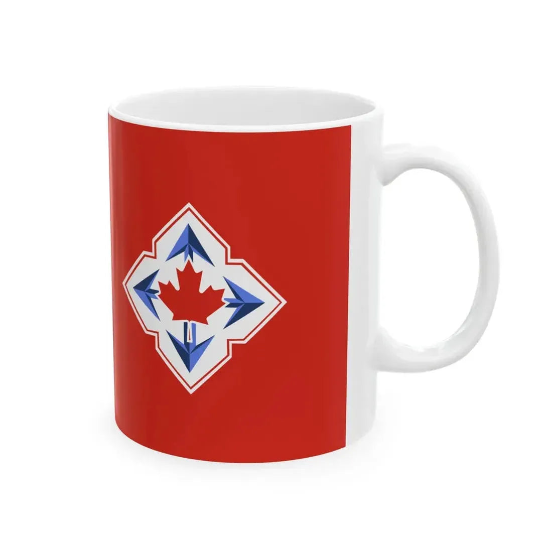 Flag of the Canadian Army 1968-1998 (Canada) White Coffee Mug - Go Mug Yourself