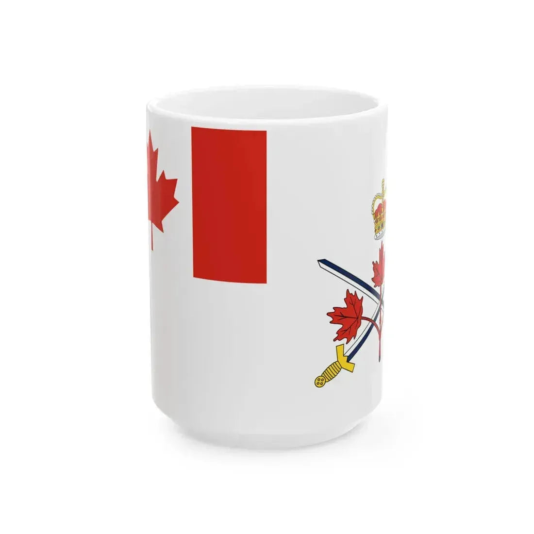 Flag of the Canadian Army 2013-2016 (Canada) White Coffee Mug 15oz - Go Mug Yourself