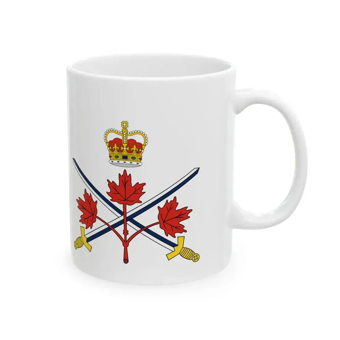 Flag of the Canadian Army 2013-2016 (Canada) White Coffee Mug - Go Mug Yourself