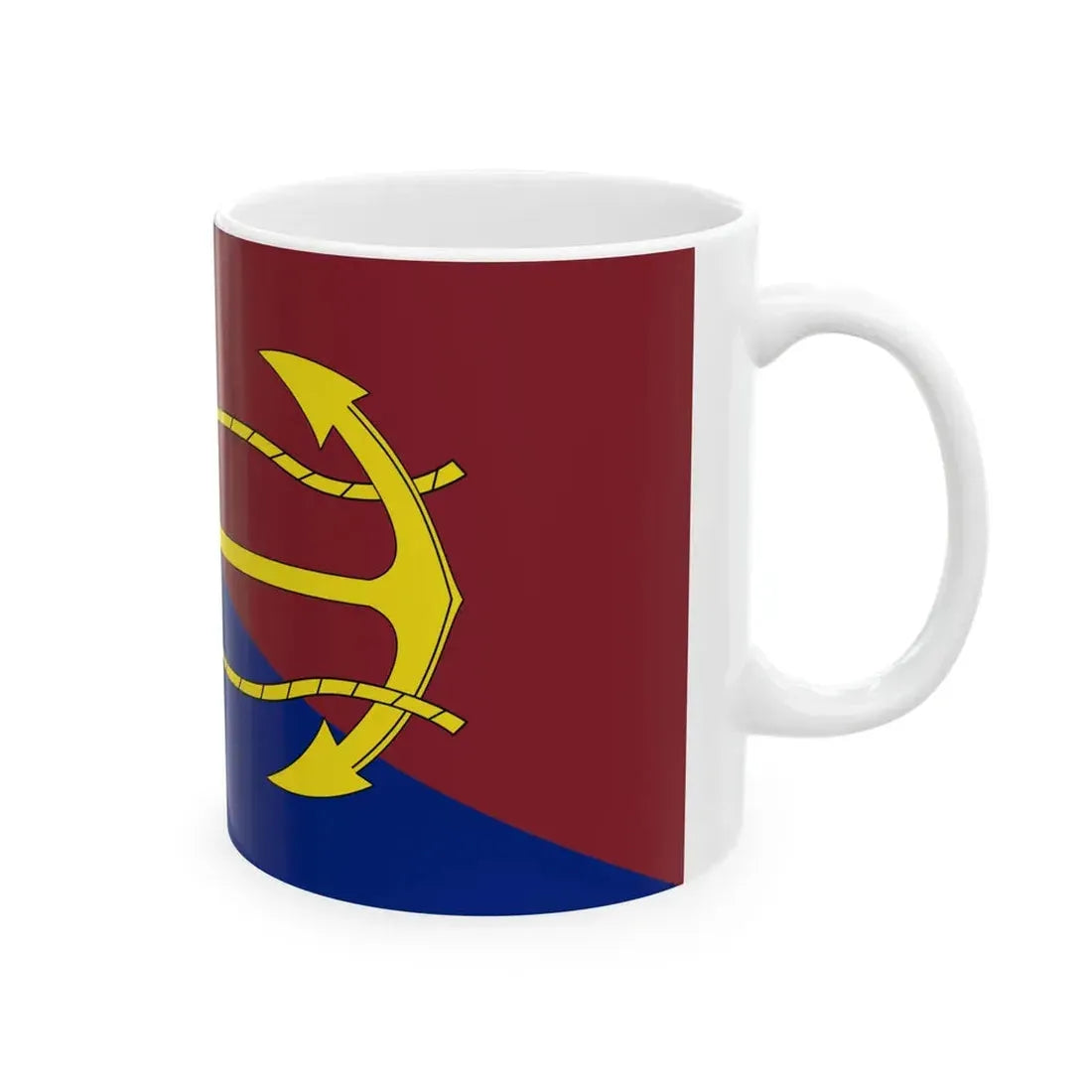Flag of the Canadian Navy Board (Canada) White Coffee Mug - Go Mug Yourself