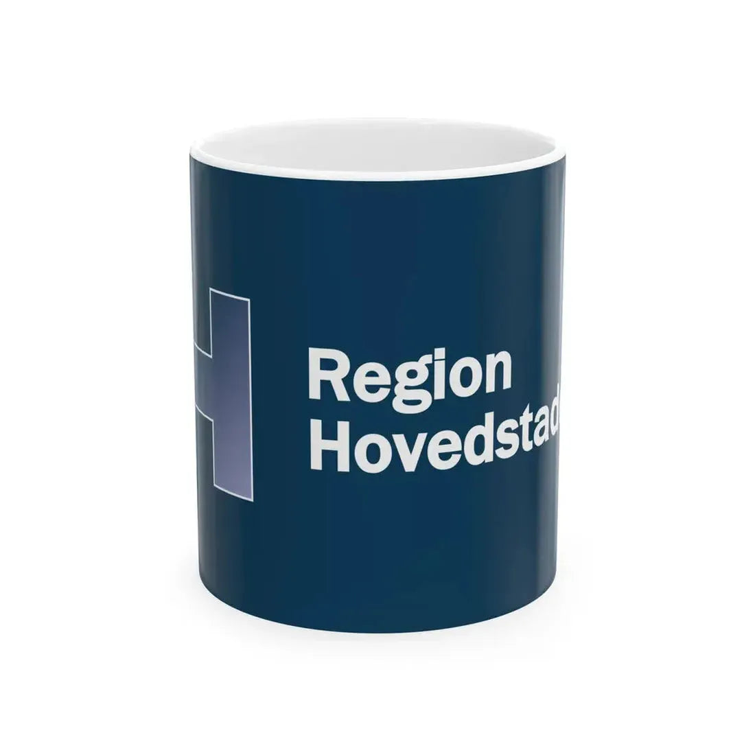Flag of the Capital Region of Denmark (Denmark) White Coffee Mug 11oz - Go Mug Yourself
