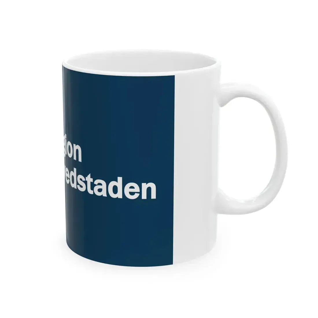 Flag of the Capital Region of Denmark (Denmark) White Coffee Mug - Go Mug Yourself