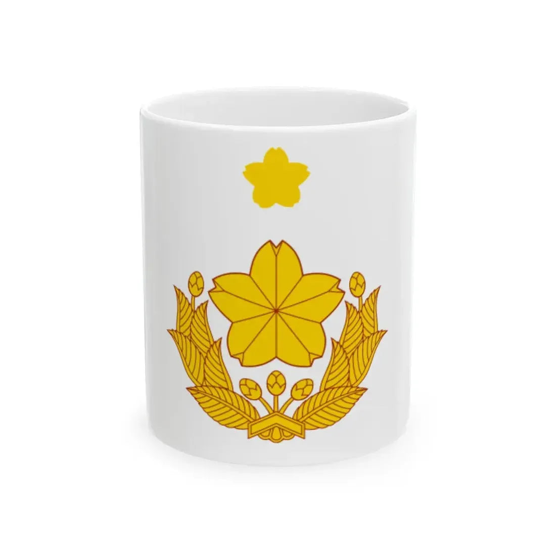 Flag of the Captain of the Ground Self-Defense Force Japan (Japan) White Coffee Mug 11oz - Go Mug Yourself