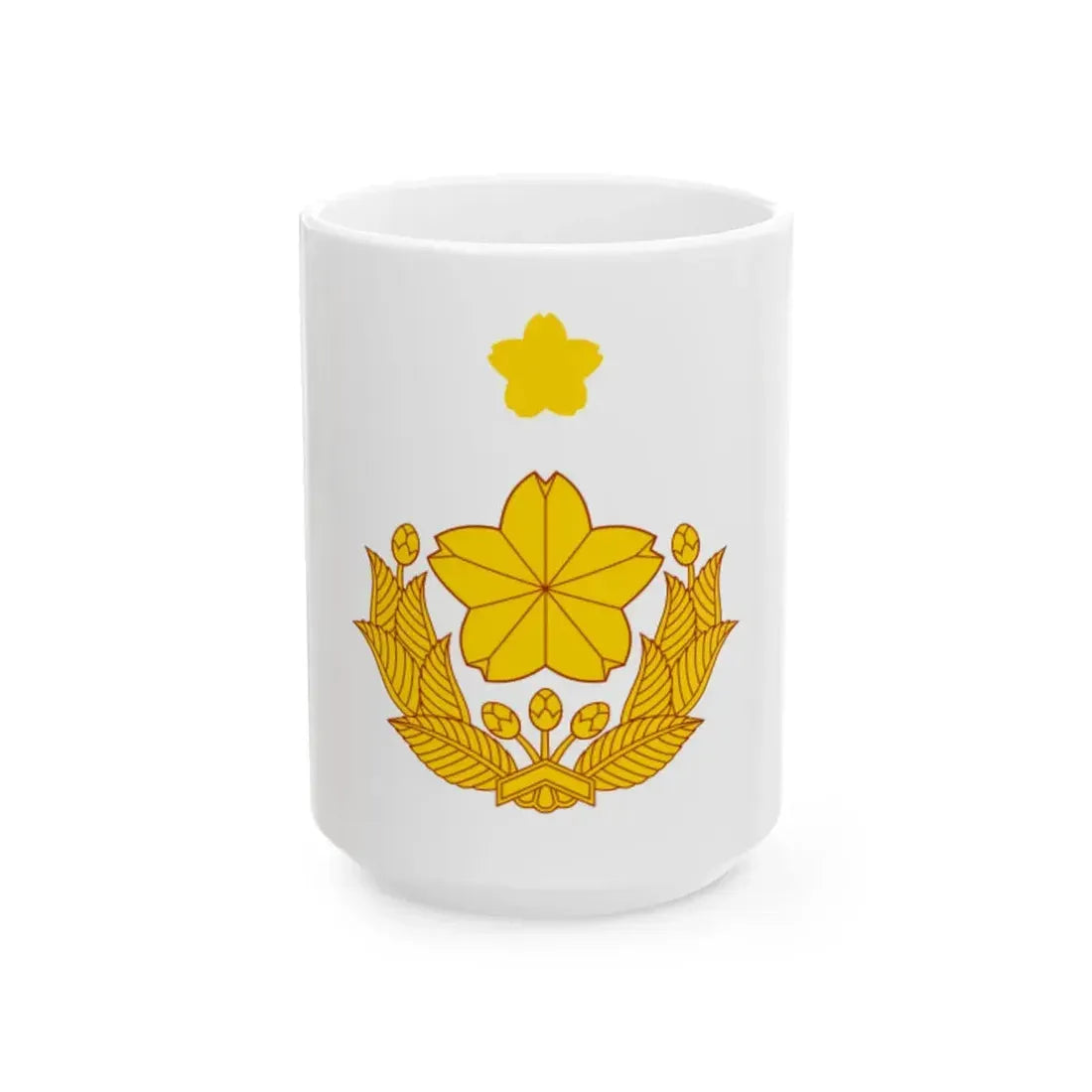 Flag of the Captain of the Ground Self-Defense Force Japan (Japan) White Coffee Mug 15oz - Go Mug Yourself