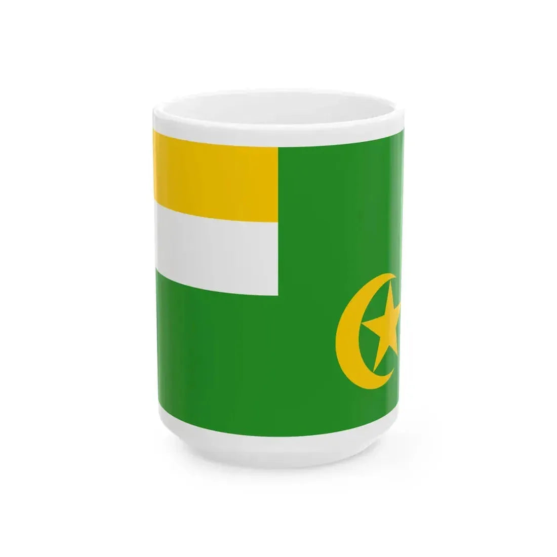 Flag of the Central African Republic 1976 proposal (Central African Republic) White Coffee Mug 15oz - Go Mug Yourself