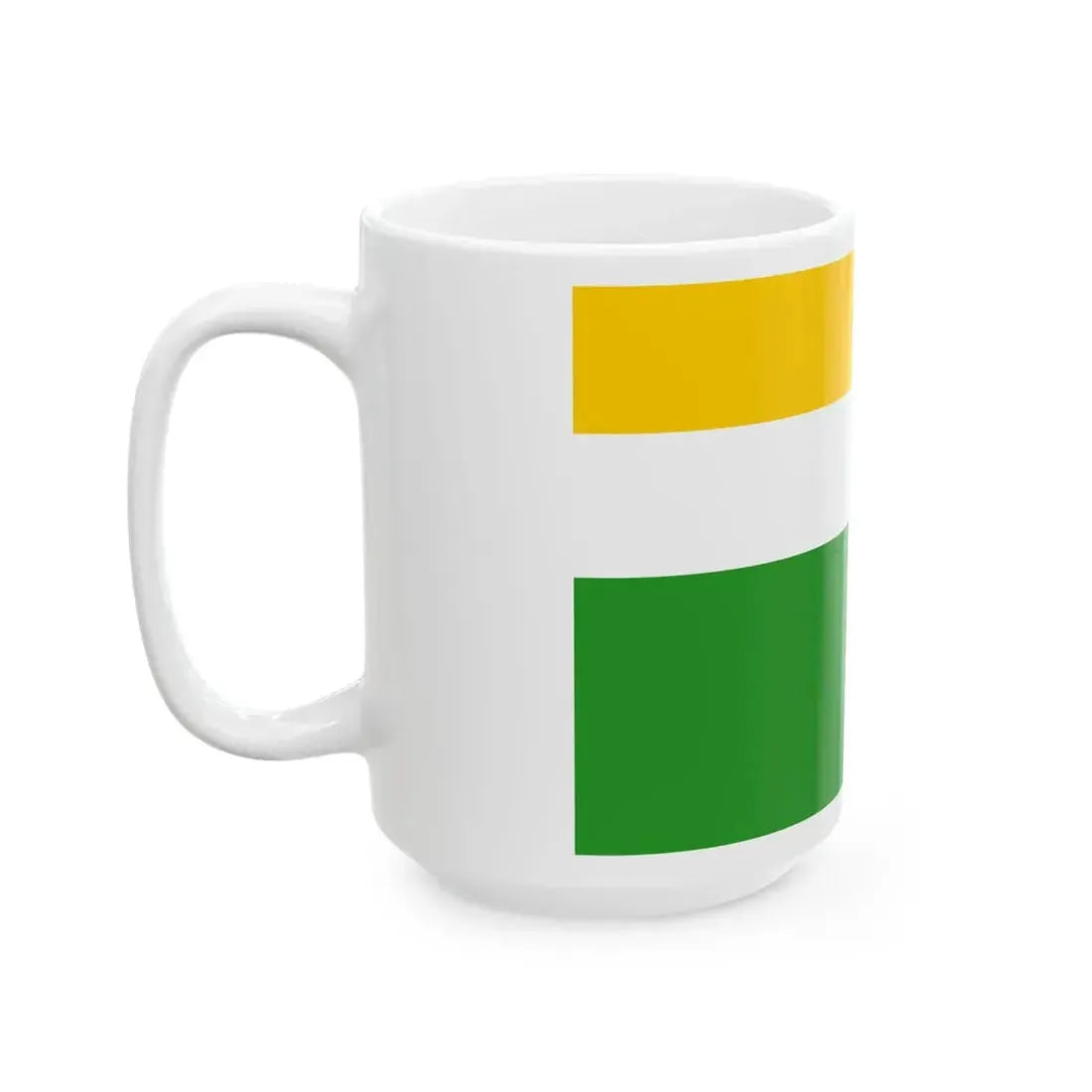 Flag of the Central African Republic 1976 proposal (Central African Republic) White Coffee Mug - Go Mug Yourself