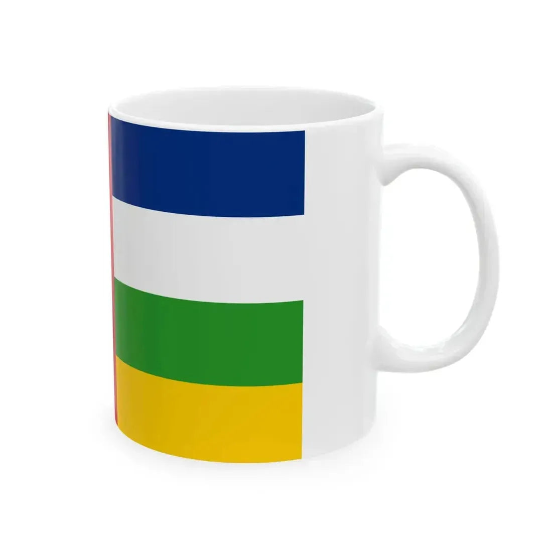 Flag of the Central African Republic 3-5 (Central African Republic) White Coffee Mug - Go Mug Yourself