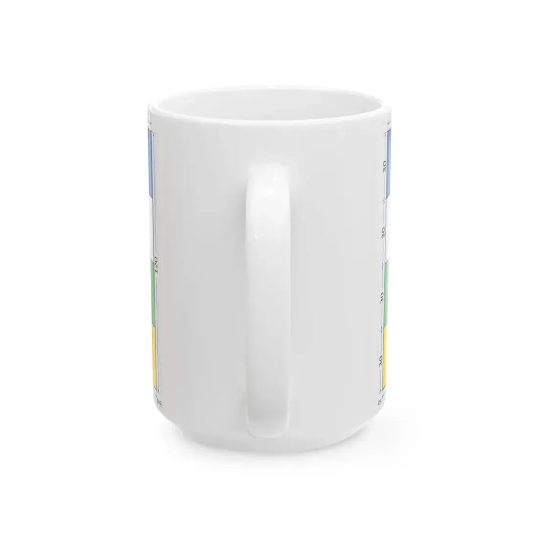 Flag of the Central African Republic 3-5 construction sheet (Central African Republic) White Coffee Mug - Go Mug Yourself
