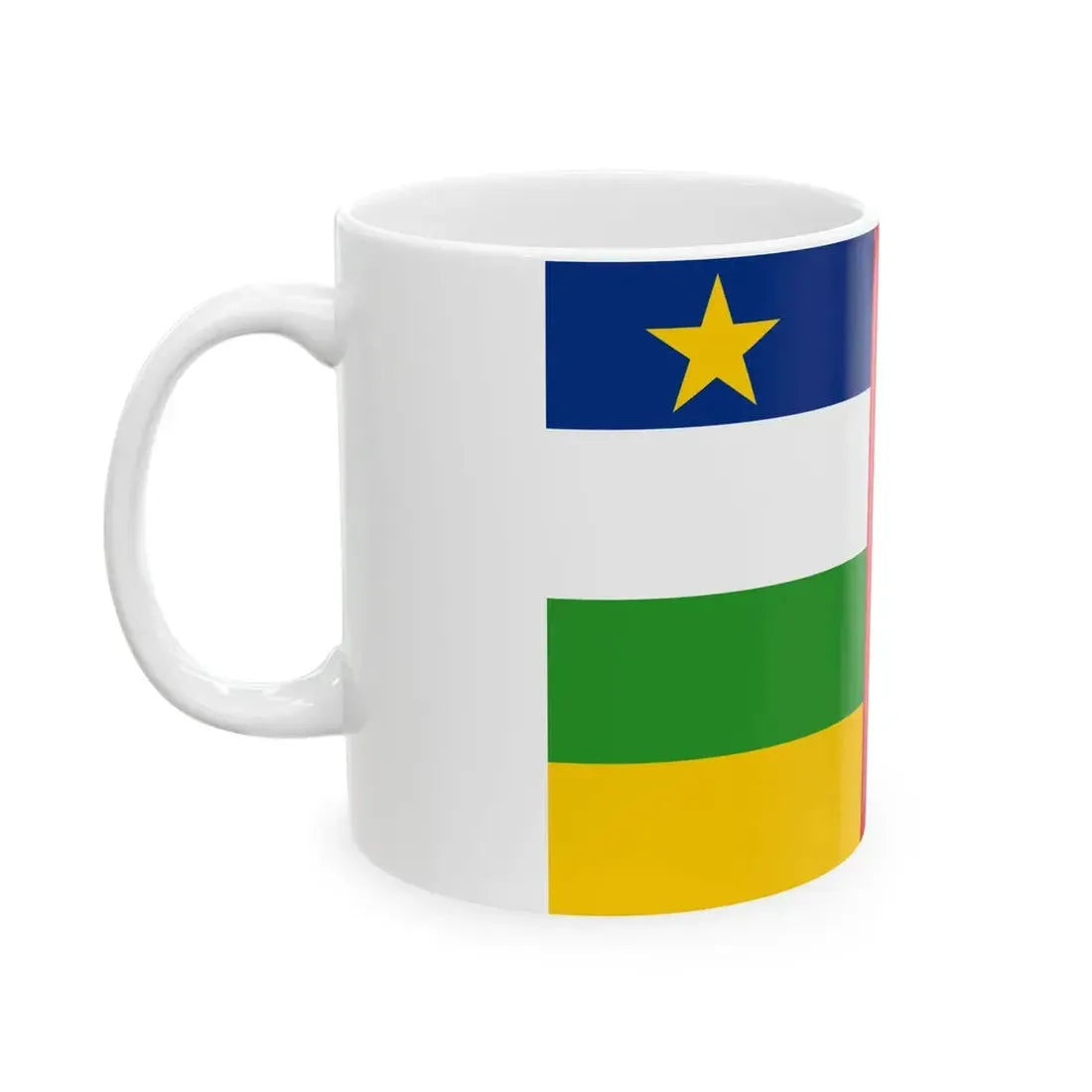 Flag of the Central African Republic (Central African Republic) White Coffee Mug - Go Mug Yourself