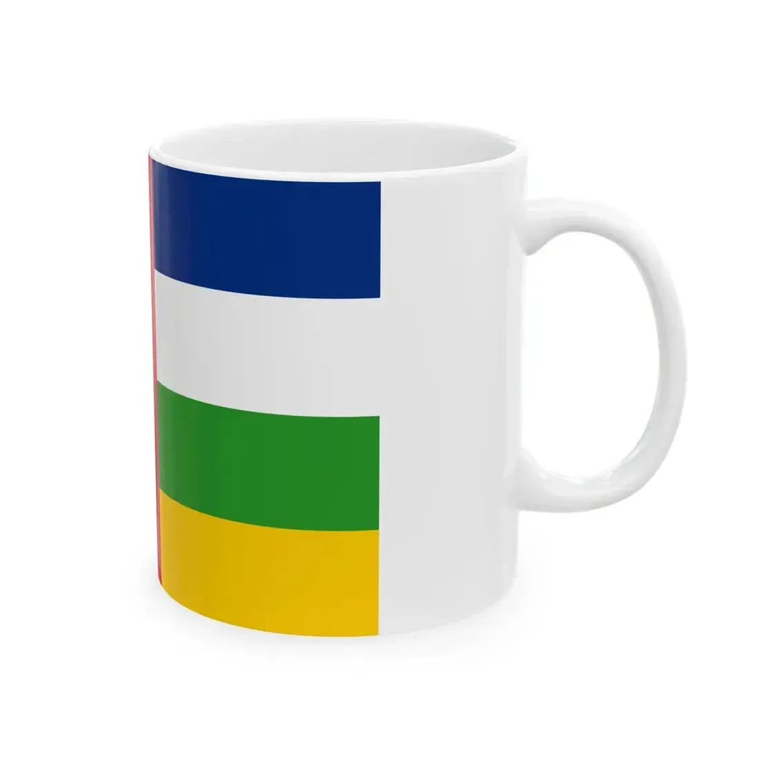 Flag of the Central African Republic (Central African Republic) White Coffee Mug - Go Mug Yourself