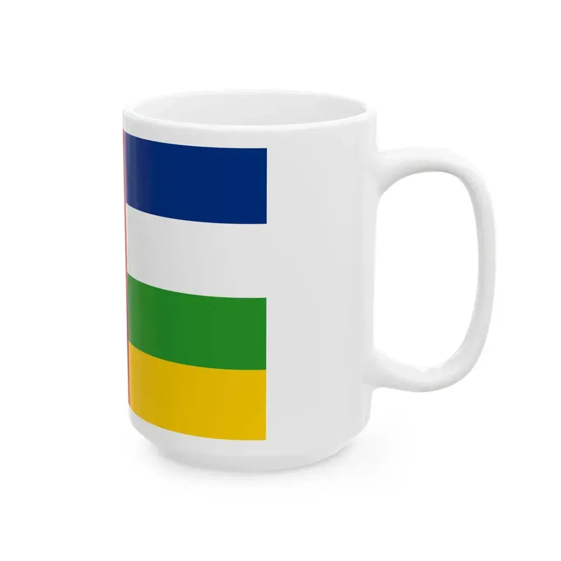 Flag of the Central African Republic red star (Central African Republic) White Coffee Mug - Go Mug Yourself