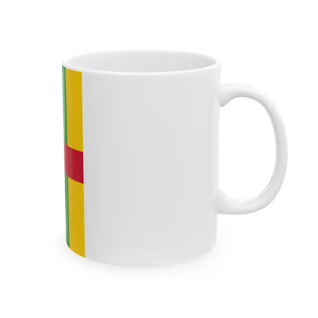 Flag of the Central African Republic vertical (Central African Republic) White Coffee Mug - Go Mug Yourself