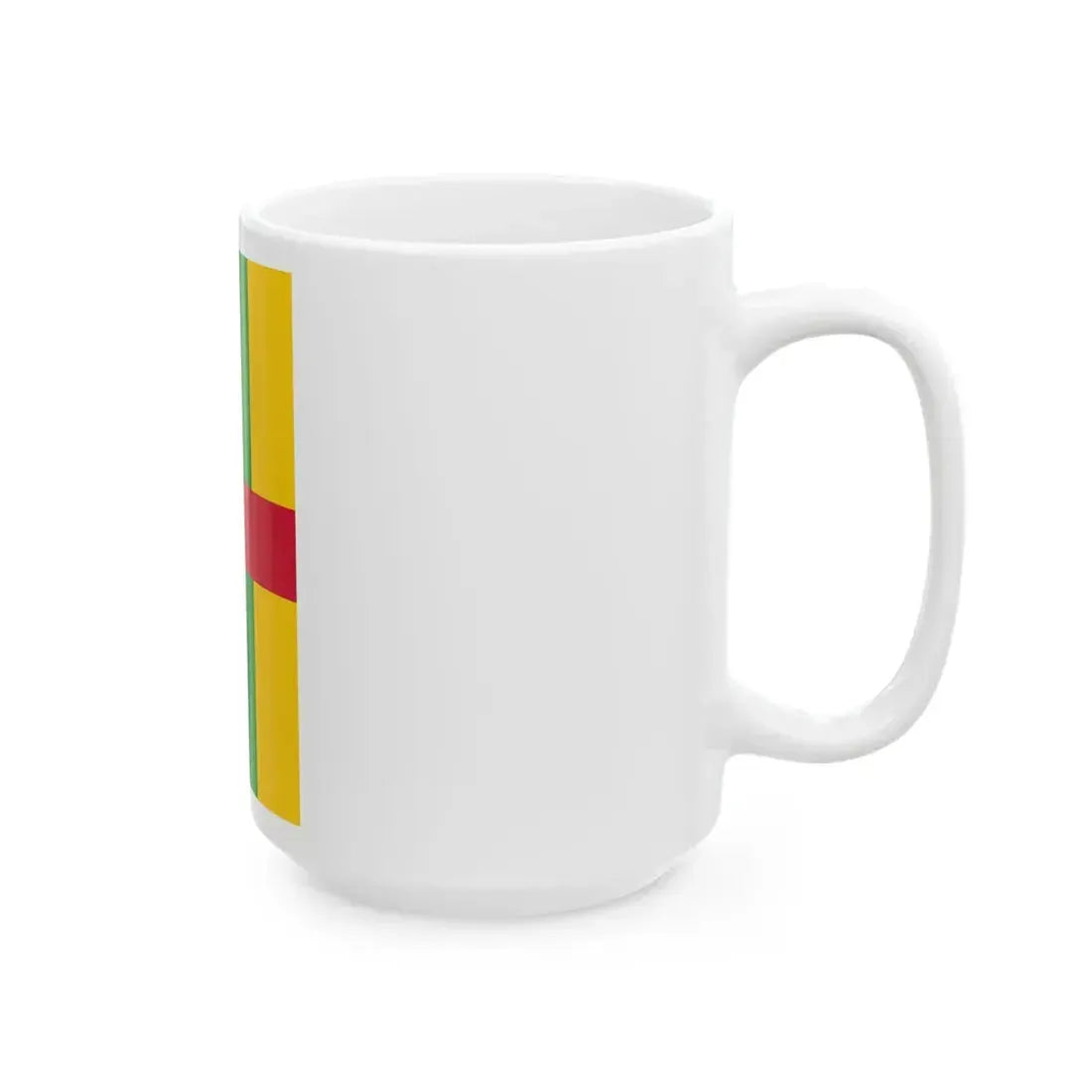 Flag of the Central African Republic vertical (Central African Republic) White Coffee Mug - Go Mug Yourself