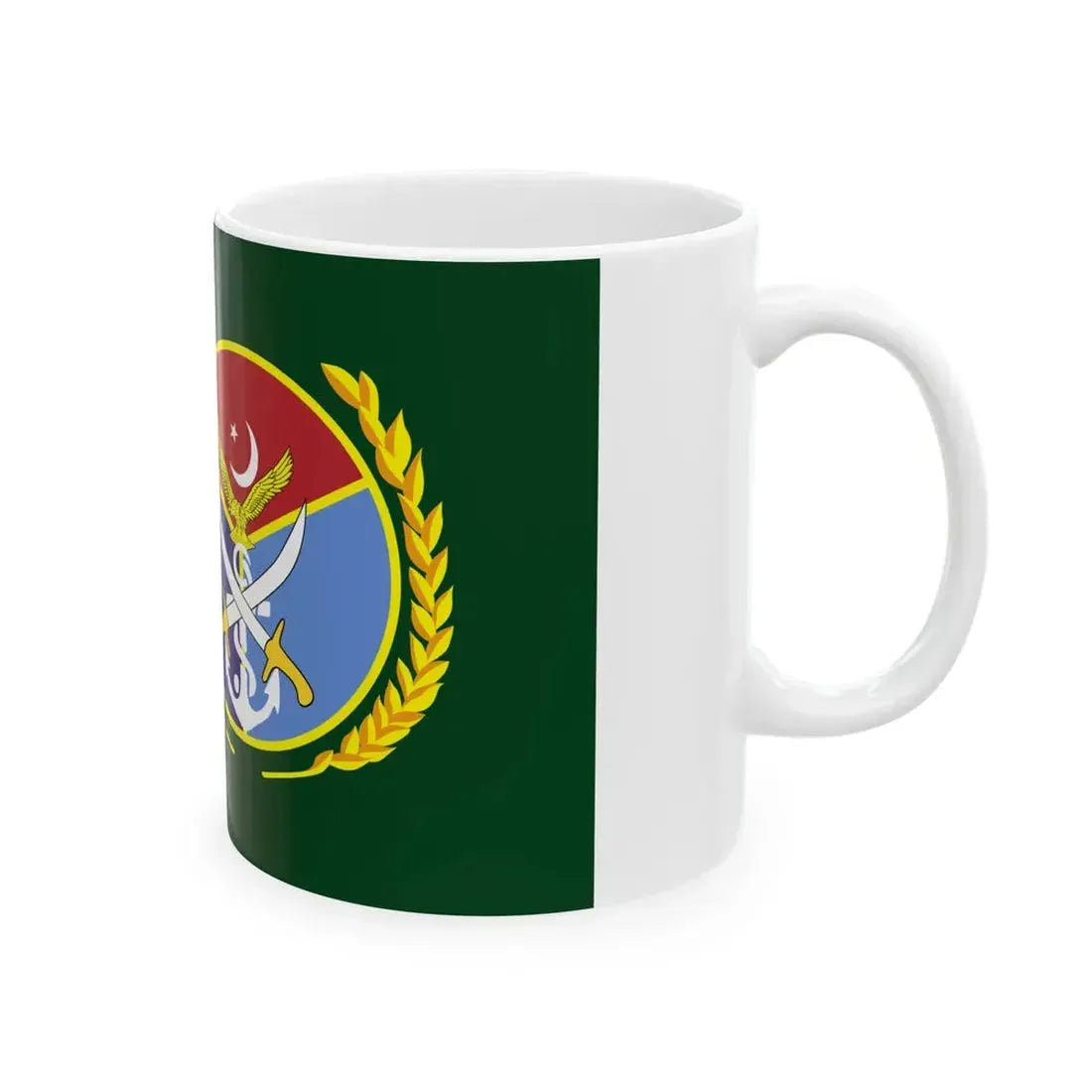 Flag of the Chairman Joint Chiefs of Staff Committee (Pakistan) White Coffee Mug - Go Mug Yourself