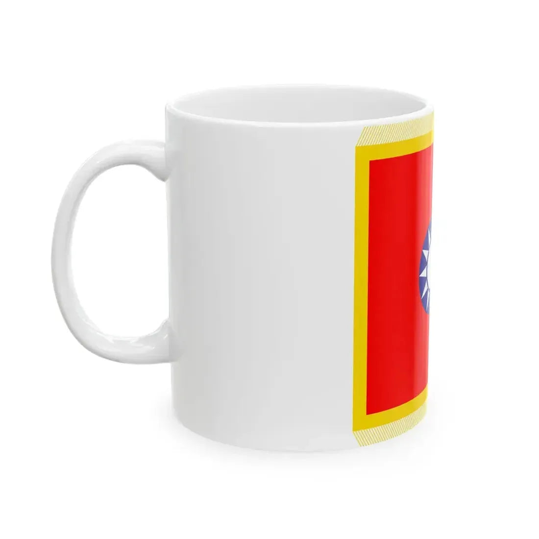Flag of the Chairman of the ROC Military Affairs Commission (China) White Coffee Mug - Go Mug Yourself