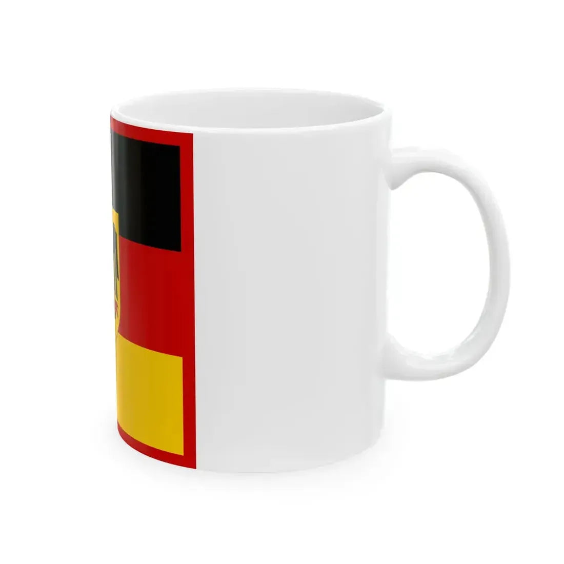 Flag of the Chancellor of Germany (Germany) White Coffee Mug - Go Mug Yourself