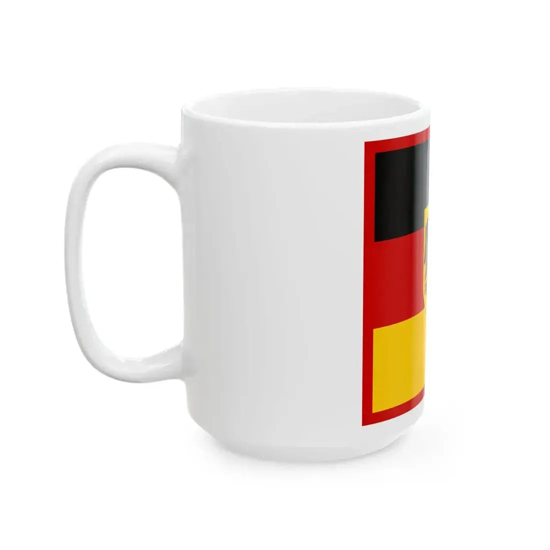 Flag of the Chancellor of Germany (Germany) White Coffee Mug - Go Mug Yourself