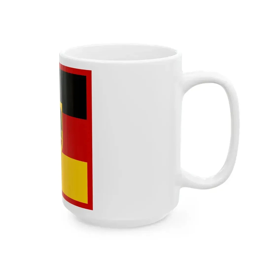 Flag of the Chancellor of Germany (Germany) White Coffee Mug - Go Mug Yourself