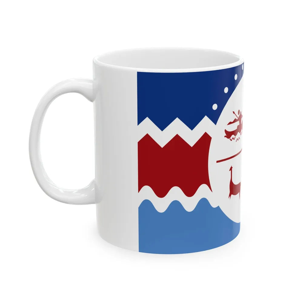 Flag of the Chango people (Chile) White Coffee Mug - Go Mug Yourself