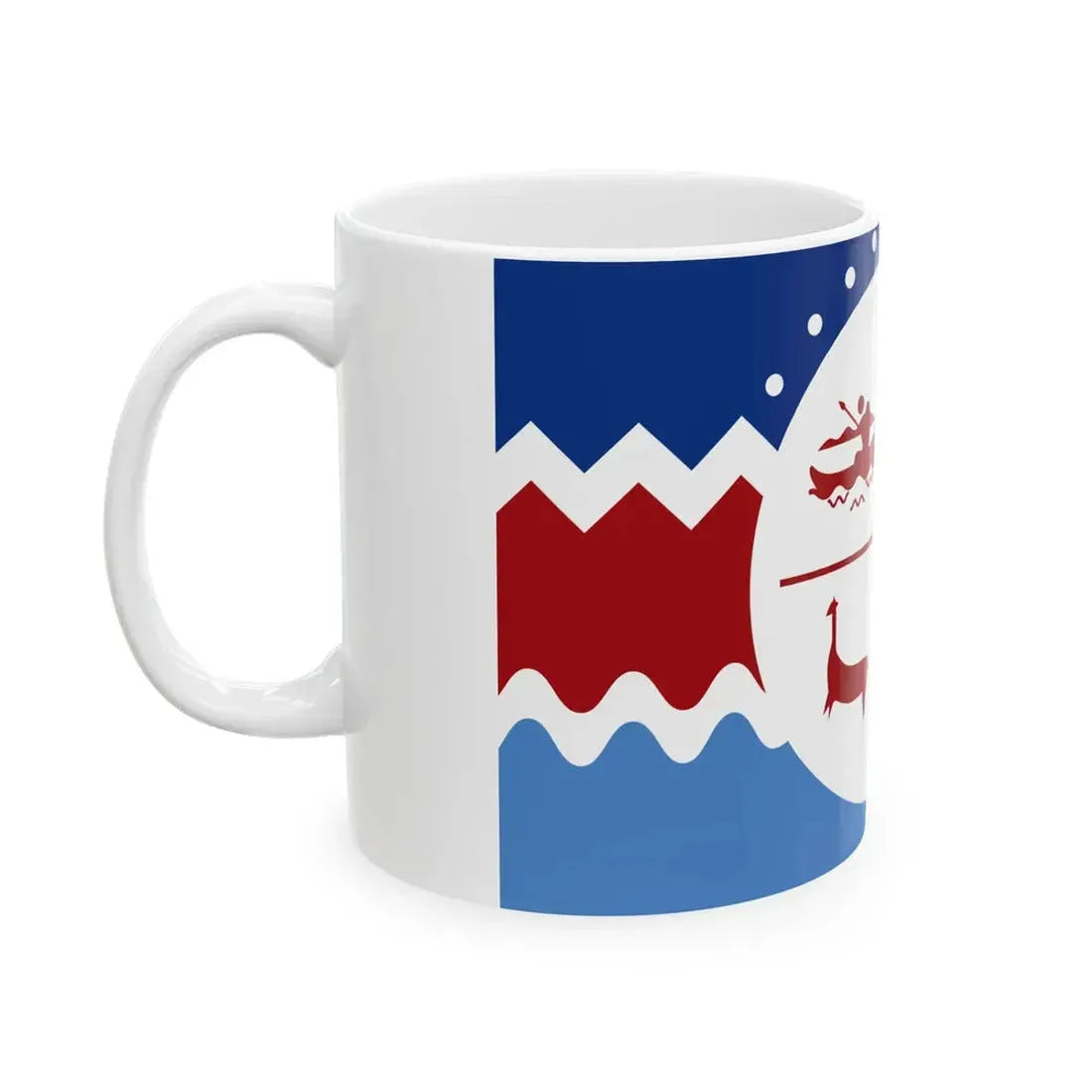 Flag of the Chango people (Chile) White Coffee Mug - Go Mug Yourself