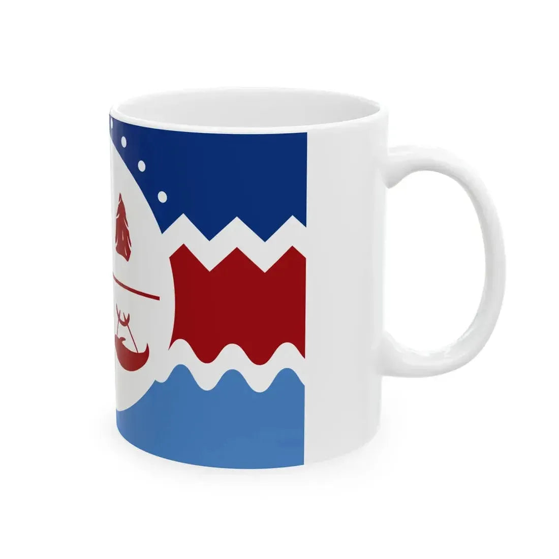 Flag of the Chango people (Chile) White Coffee Mug - Go Mug Yourself
