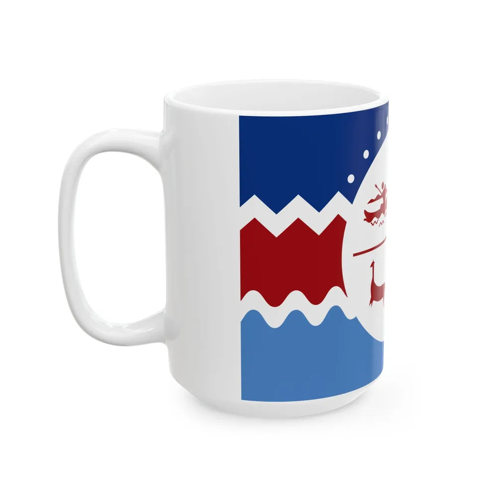 Flag of the Chango people (Chile) White Coffee Mug - Go Mug Yourself