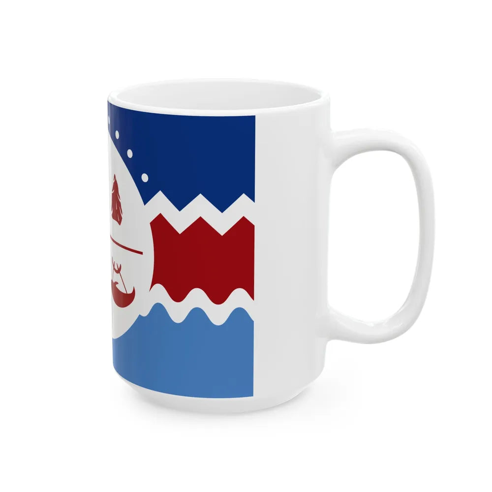 Flag of the Chango people (Chile) White Coffee Mug - Go Mug Yourself