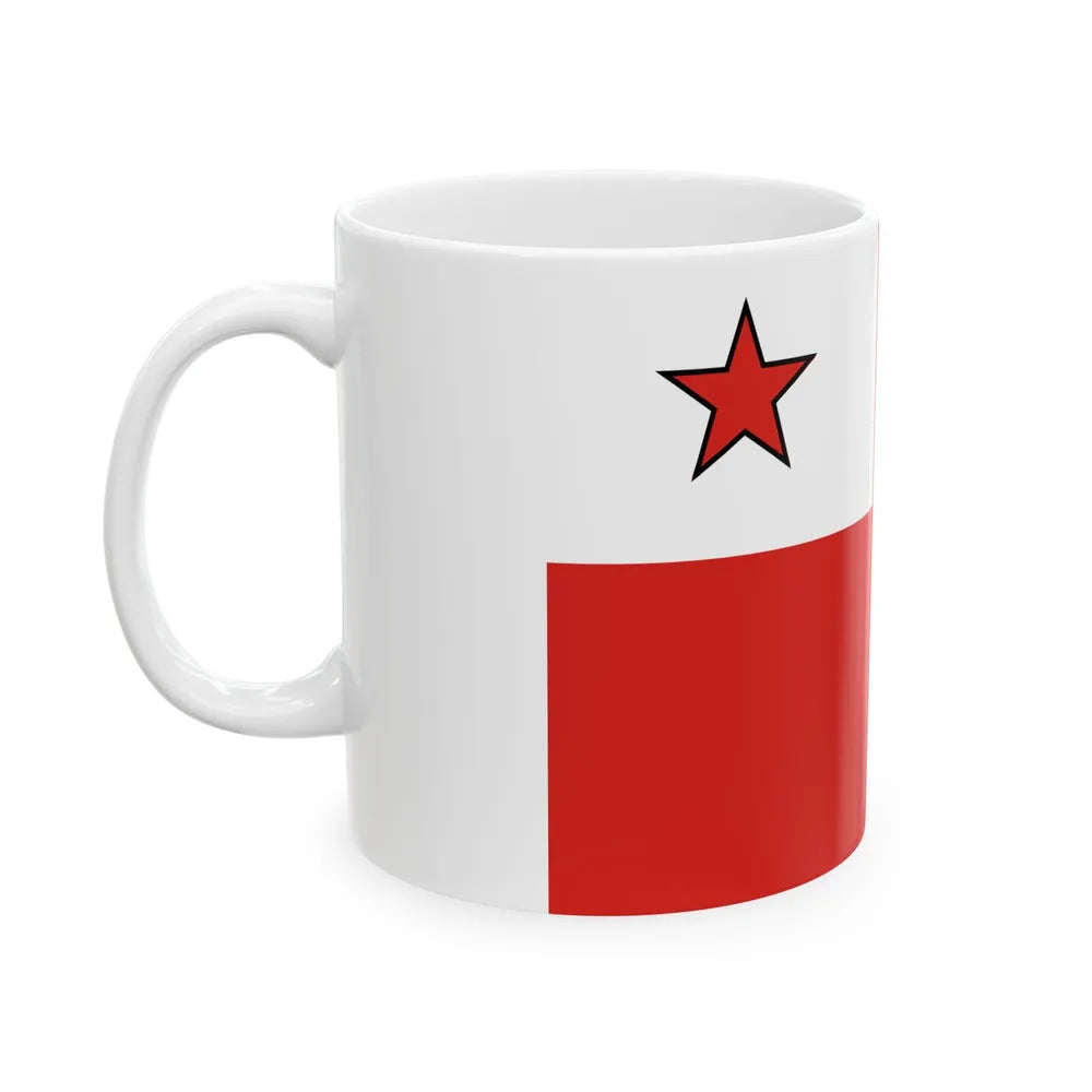 Flag of the Chief of Army of Cuba (Cuba) White Coffee Mug - Go Mug Yourself