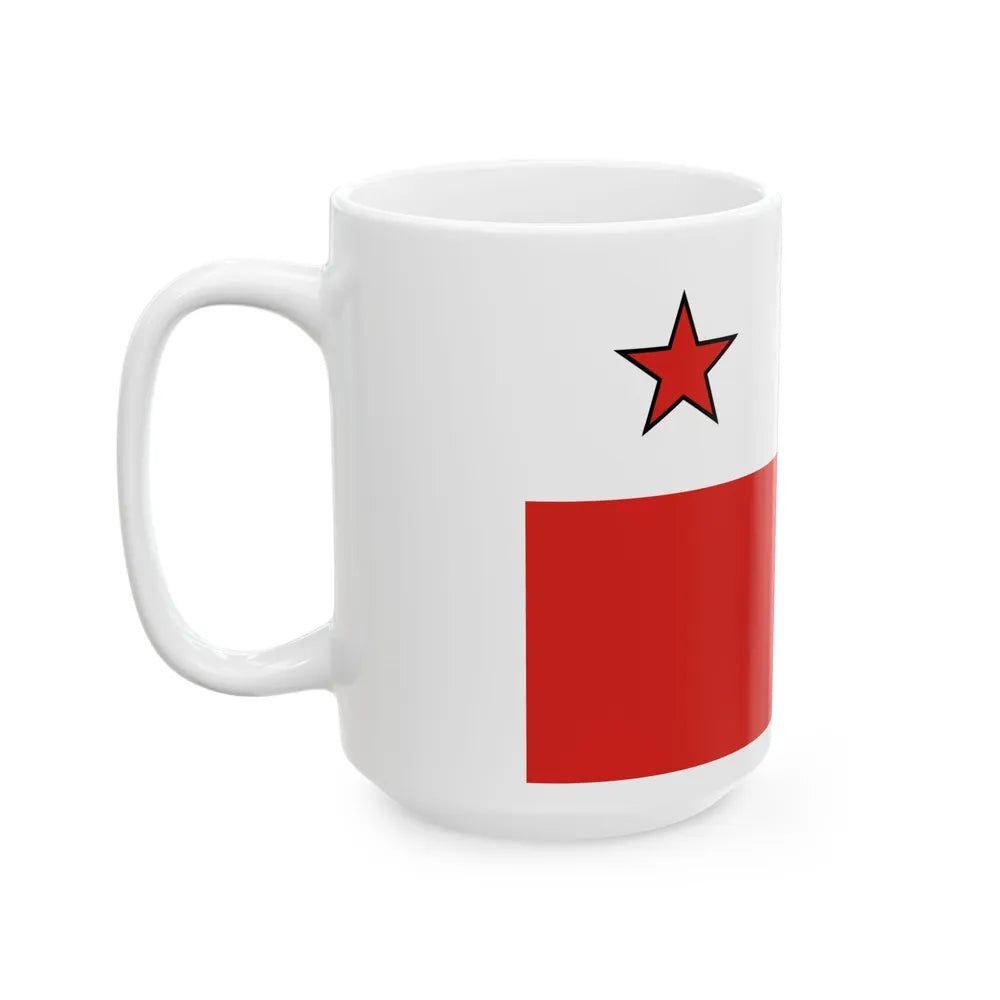 Flag of the Chief of Army of Cuba (Cuba) White Coffee Mug - Go Mug Yourself