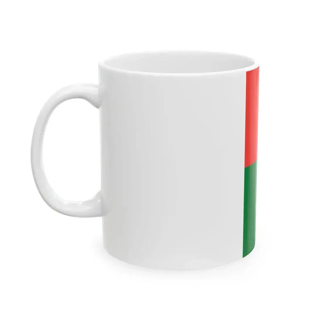 Flag of the Chief of Army Staff of Madagascar Brigade General (Madagascar) White Coffee Mug - Go Mug Yourself