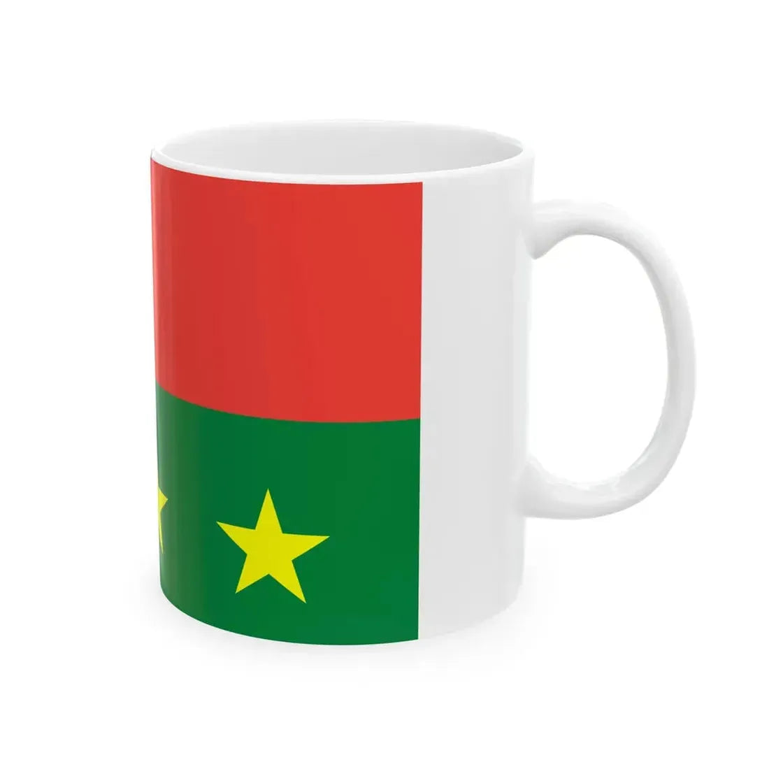 Flag of the Chief of Army Staff of Madagascar Brigade General (Madagascar) White Coffee Mug - Go Mug Yourself