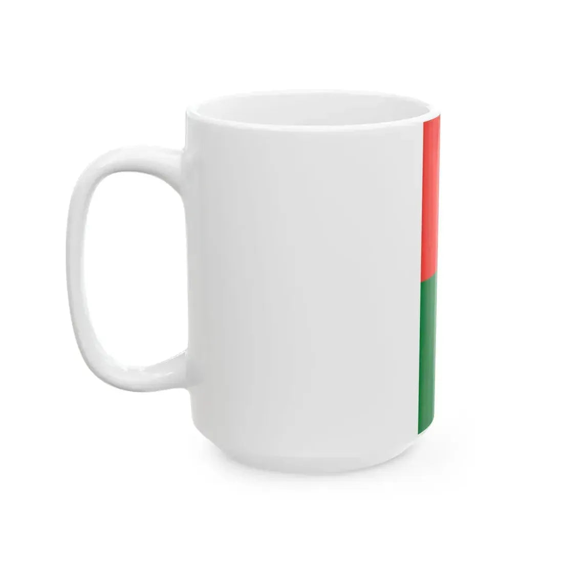 Flag of the Chief of Army Staff of Madagascar Brigade General (Madagascar) White Coffee Mug - Go Mug Yourself