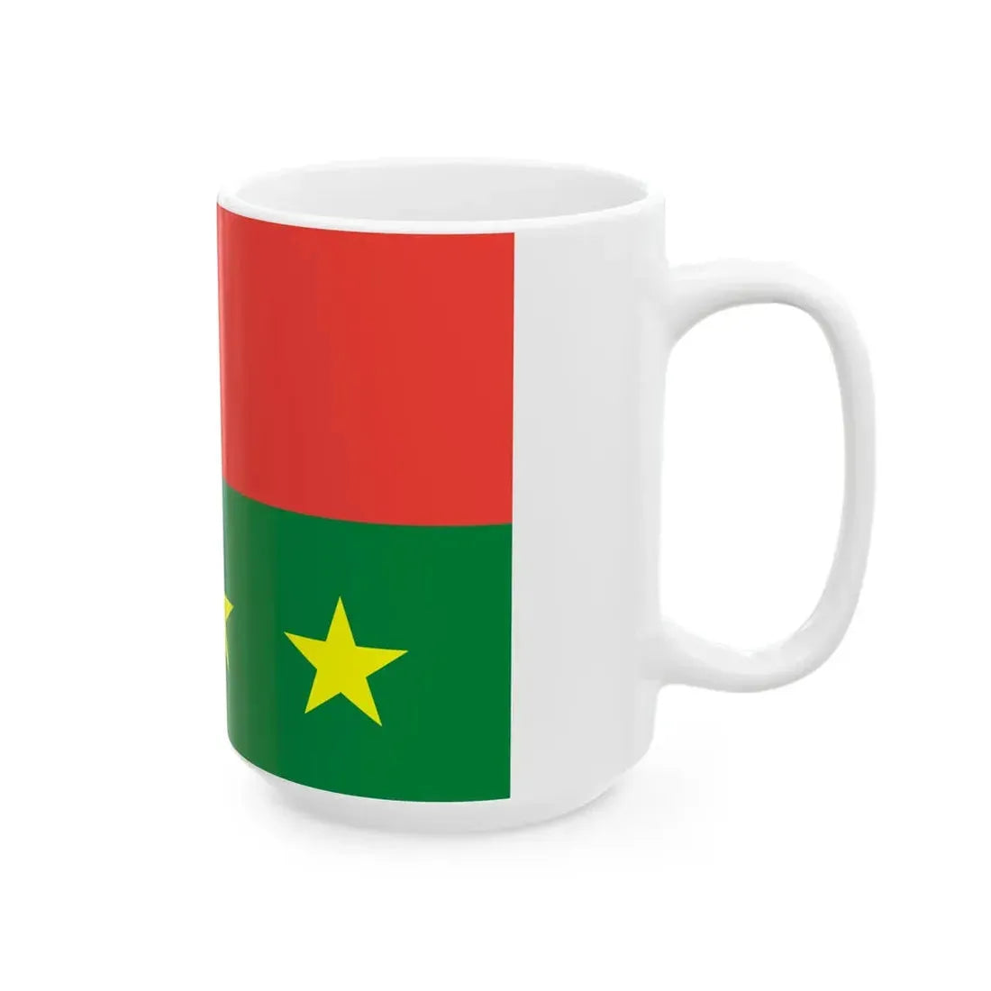 Flag of the Chief of Army Staff of Madagascar Brigade General (Madagascar) White Coffee Mug - Go Mug Yourself
