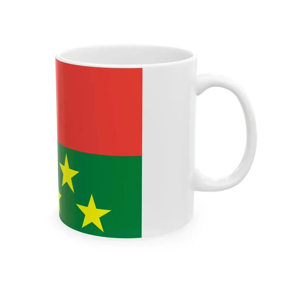 Flag of the Chief of Army Staff of Madagascar Divisional General (Madagascar) White Coffee Mug - Go Mug Yourself
