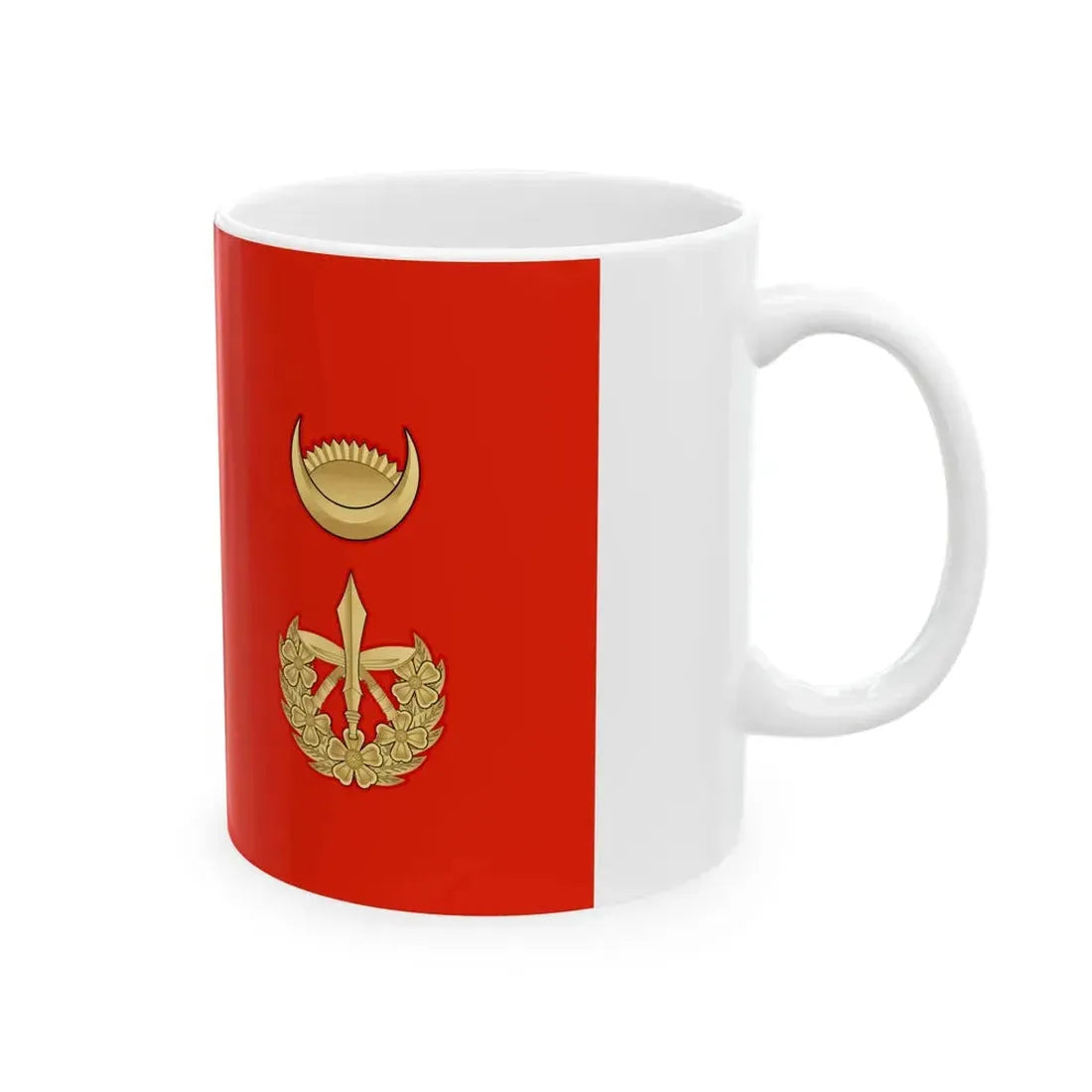 Flag of the Chief of Army Staff of Nepali Army until 2008 (Nepal) White Coffee Mug - Go Mug Yourself