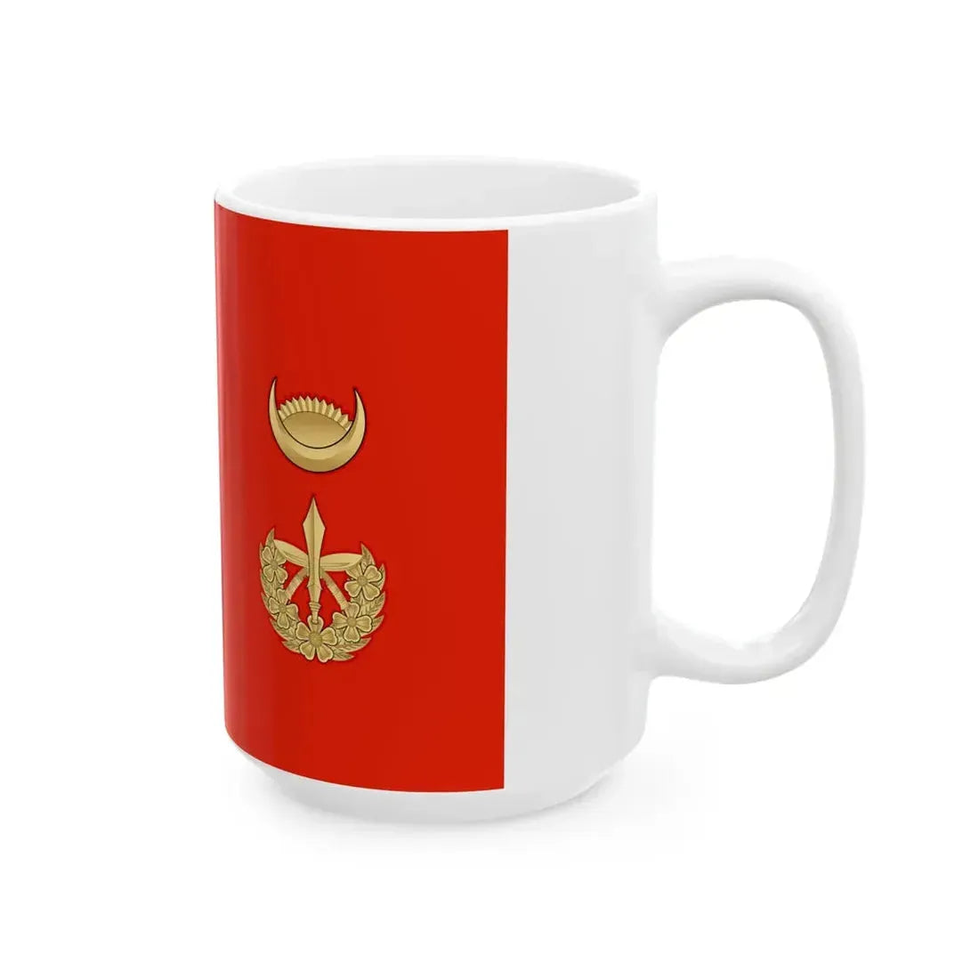 Flag of the Chief of Army Staff of Nepali Army until 2008 (Nepal) White Coffee Mug - Go Mug Yourself