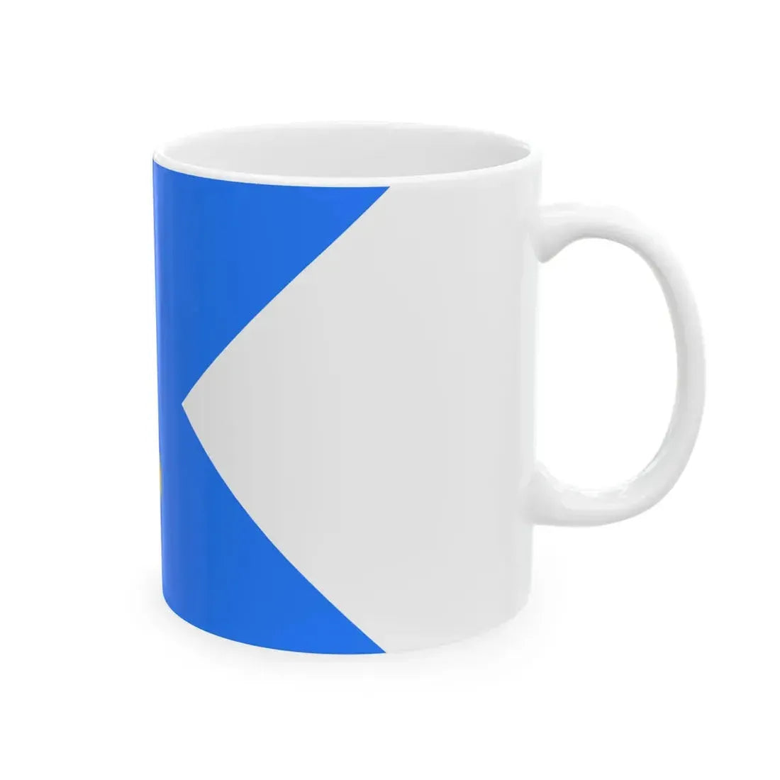 Flag of the Chief of Staff of the Naval Forces of Algeria to 2004 (Algeria) White Coffee Mug - Go Mug Yourself