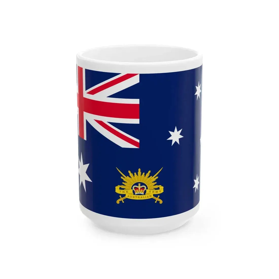 Flag of the Chief of the Australian Army (Australia) White Coffee Mug 15oz - Go Mug Yourself