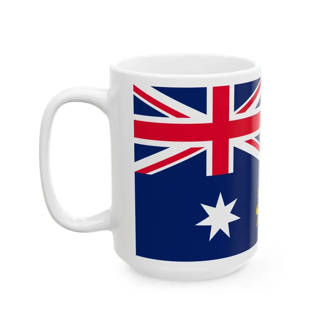 Flag of the Chief of the Australian Army (Australia) White Coffee Mug - Go Mug Yourself