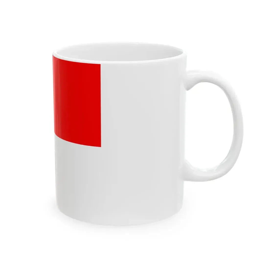 Flag of the Chief of the Croatian General Staff (Croatia) White Coffee Mug - Go Mug Yourself