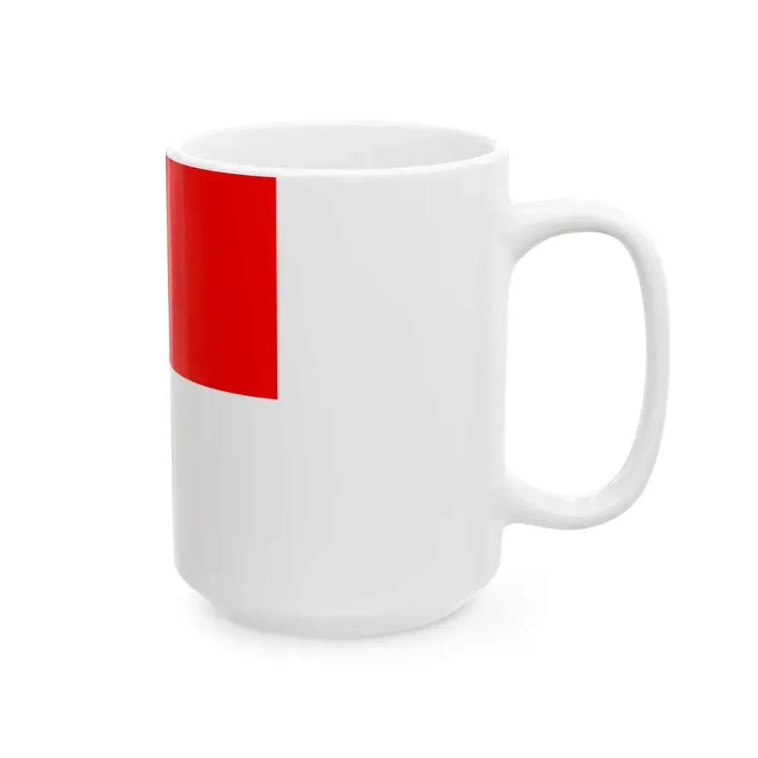 Flag of the Chief of the Croatian General Staff (Croatia) White Coffee Mug - Go Mug Yourself