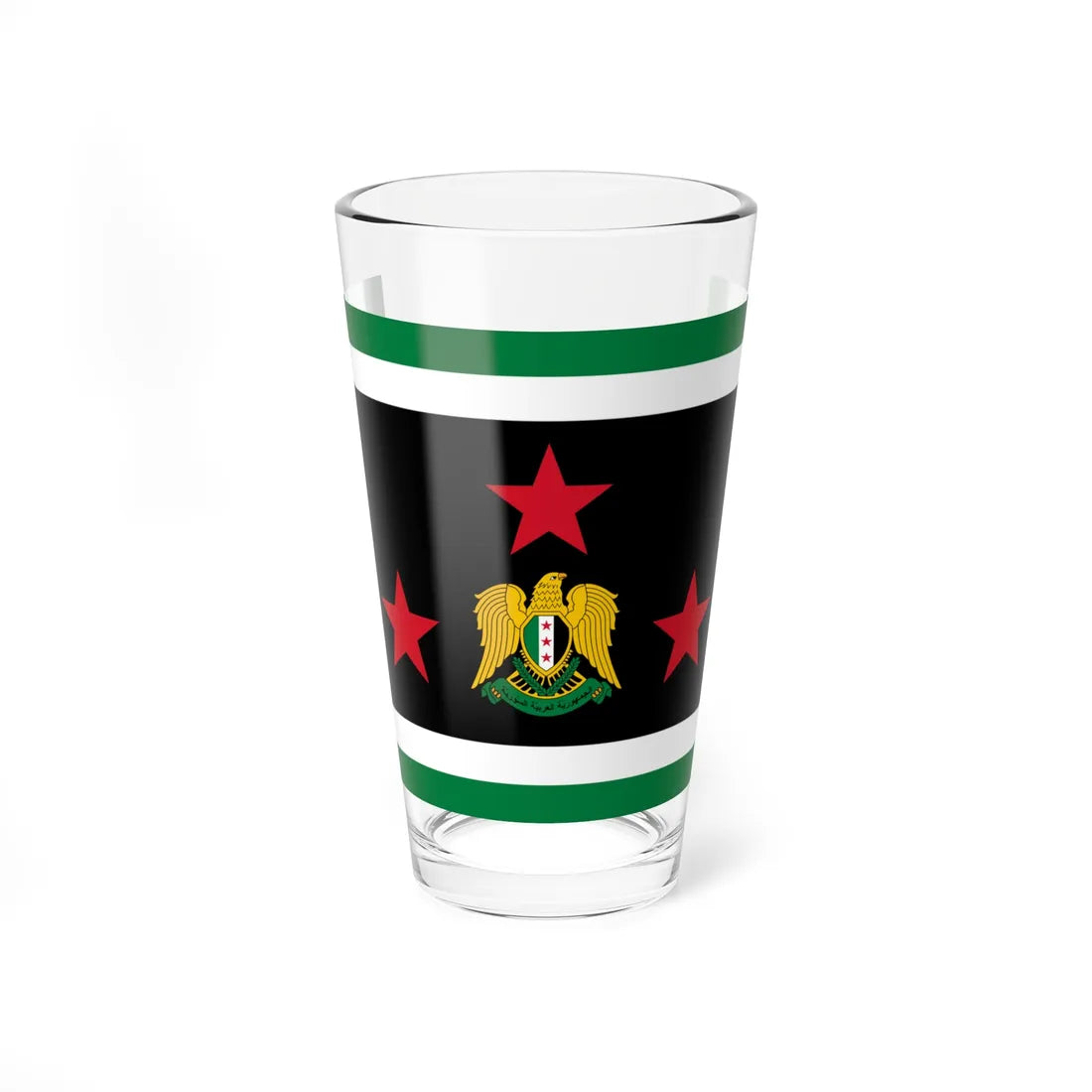 Flag of the Chief of the General Staff Syria 2024present (Syria) Pint Glass 16oz 16oz - Go Mug Yourself